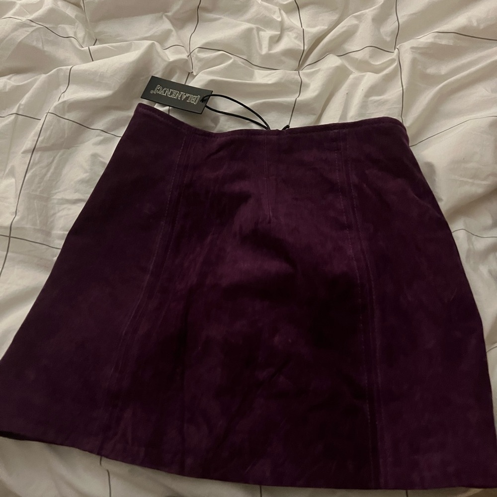 Suede skirt